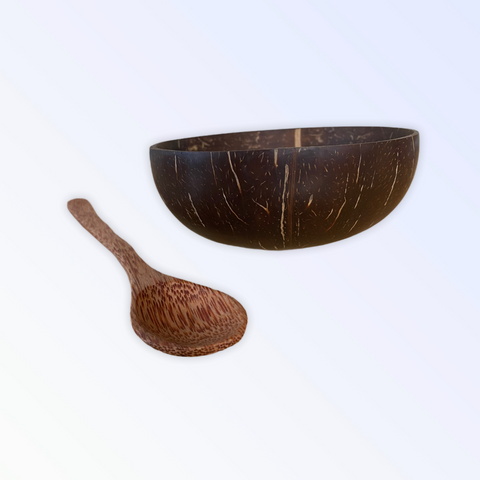 Coconut Bowl and Spoon Set